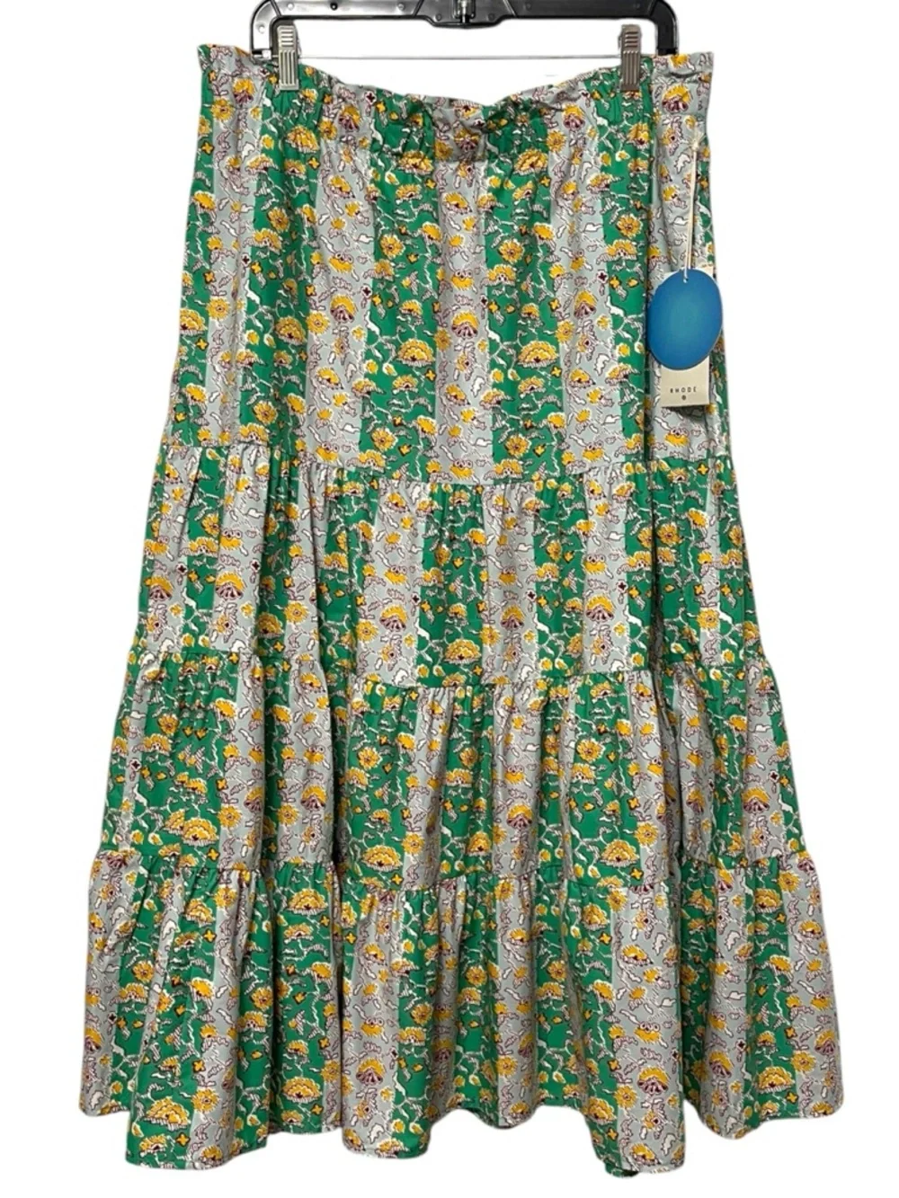 NWT RHODE x Target Mixed Whimsical Floral & Stripe Print Skirt Set L